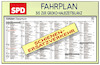 Cartoon: SPD-Fahrplan (small) by Harm Bengen tagged fahrplan,halbzeitbilanz,schienenersatzverkehr,bahn,groko,nahles,spd,harm,bengen,cartoon,karikatur