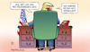 Cartoon: Trump-Schenkung (small) by Harm Bengen tagged trump,schenkung,bibi,usa,israel,völkerrecht,westjordanland,netanjahu,siedlungsgebiete,anerkennung,harm,bengen,cartoon,karikatur