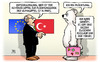 Cartoon: Türkei-Klima (small) by Harm Bengen tagged eu,europa,türkei,gipfel,flüchtlingskrise,klimagipfel,paris,eiszeit,russland,eisbär,flucht,harm,bengen,cartoon,karikatur