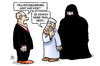 Cartoon: Vollverschleierung (small) by Harm Bengen tagged vollverschleierung,burka,terror,sicherheit,islamismus,frau,harm,bengen,cartoon,karikatur