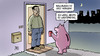Cartoon: Weltspartag (small) by Harm Bengen tagged halloween,weltspartag,reformationstag,sparen,sparschwein,verkleidung,harm,bengen,cartoon,karikatur