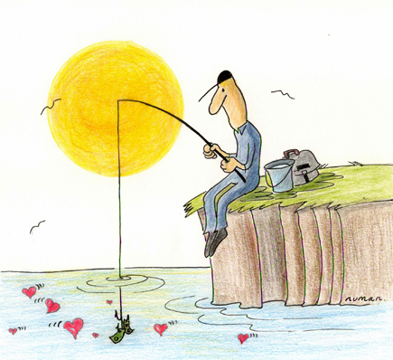 Cartoon: Fisherman (medium) by cizofreni tagged fisherman,balikci,olta,ask,love,nature,doga,tabiat