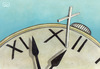 Cartoon: Time-1 (small) by vladan tagged time,clock,cross