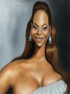 Cartoon: Beyonce caricature (medium) by jonesmac2006 tagged caricature,cartoon