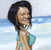 Cartoon: Rihanna (small) by jonesmac2006 tagged rihanna caricature