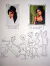 Cartoon: Amy Winehouse (small) by Sanni tagged amy,winehouse