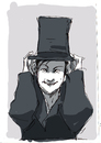 Cartoon: ragazza col cappello (small) by Juls tagged personaggio,di,fantasia