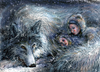 Cartoon: wolf sisters 2 (small) by nootoon tagged wolf,sisters,nootoon,illustrator,ilmenau,illustration,new,hyperreal,surreal