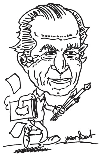 Cartoon: ferit öngören (medium) by komikadam tagged ferit,öngören,karikatürist