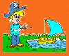 Cartoon: toy ship captain (small) by komikadam tagged sweet,child