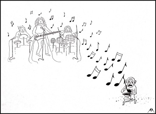 Cartoon: MUSIC (medium) by ASKIN AYRANCIOGLU tagged music