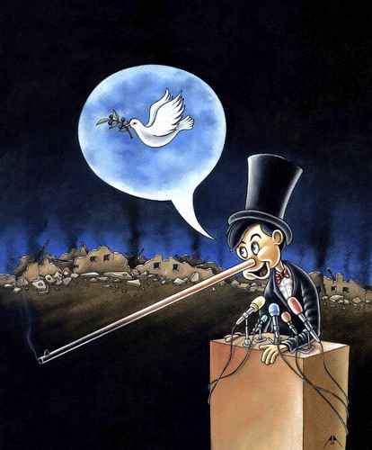 Cartoon: PEACE (medium) by ASKIN AYRANCIOGLU tagged peace