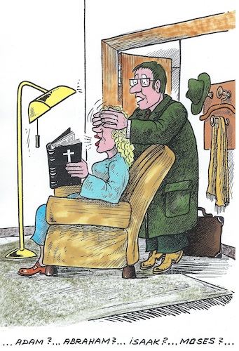 Cartoon: Bibel (medium) by mandzel tagged bibel,glaube,religion,bibel,glaube,religion