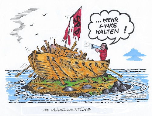 Cartoon: Ein neuer Versuch (medium) by mandzel tagged nahles,spd,neuausrichtung,soziales,images,nahles,spd,neuausrichtung,soziales,images