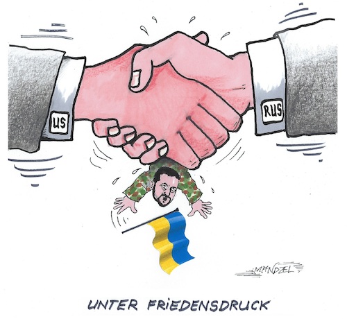 Cartoon: Endlich Verhandlungen (medium) by mandzel tagged russland,usa,selenskij,ukraine,verhandlungen,russland,usa,selenskij,ukraine,verhandlungen