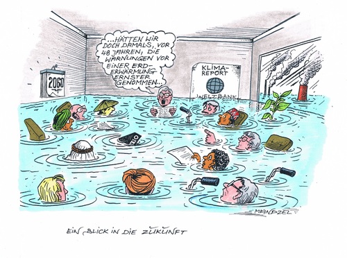 Cartoon: Erderwärmung (medium) by mandzel tagged klimastudie,weltbank,2060,steigender,meeresspiegel,klimastudie,weltbank,2060,steigender,meeresspiegel