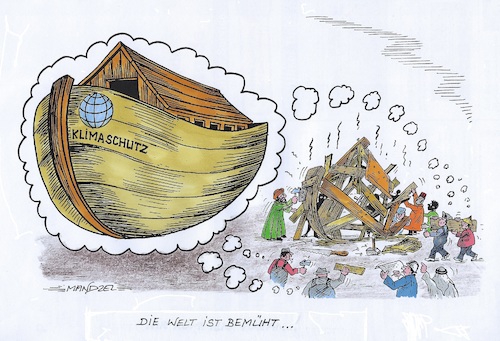 Cartoon: Große Herausforderung (medium) by mandzel tagged klimaschutz,uno,co2,umwelt,zusammenarbeit,klimaschutz,uno,co2,umwelt,zusammenarbeit