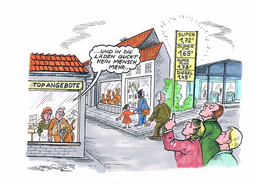 Cartoon: Hoher Spritpreis (medium) by mandzel tagged spritpreis,ostern,einzelhandel