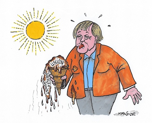 Merkel im Umfragetief