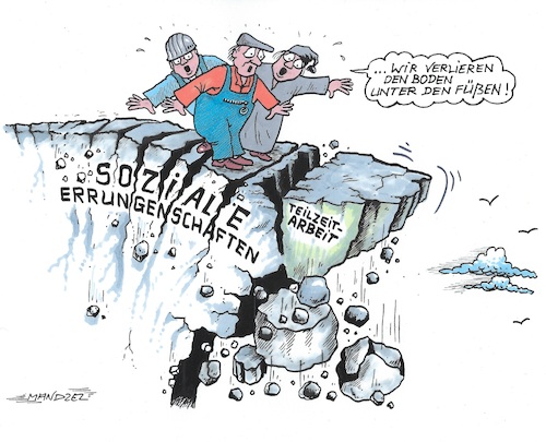 Cartoon: Panik... (medium) by mandzel tagged deutschland,union,merz,sozialabbau,wirtschaft,arbeitsmarkt,deutschland,union,merz,sozialabbau,wirtschaft,arbeitsmarkt