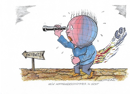 Cartoon: Schlechtes Klima (medium) by mandzel tagged klima,kattowitz,umwelt,abgase,kohlendioxyd,klima,kattowitz,umwelt,abgase,kohlendioxyd