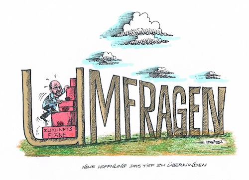 Cartoon: SPD-Hoffnung (medium) by mandzel tagged wahlen,spd,umfragetief,schulz,zukunftspläne,wahlen,spd,umfragetief,schulz,zukunftspläne