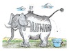 Cartoon: ---. (small) by mandzel tagged g7,schweiz,aufwand,kosten,missverhältnis