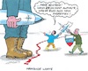 Cartoon: Absurd (small) by mandzel tagged krieg,selenskyj,nato,putin,waffenforderungen,beistandsforderungen