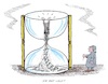 Cartoon: Angezählt (small) by mandzel tagged merz,kanzler,sanduhr,politik,auslaufmodell