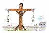 Cartoon: Assad (small) by mandzel tagged assad,syrien,folter,menschenrechte,hinrichtungen,krieg