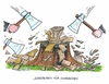 Cartoon: Asylrecht wird zu Kleinholz (small) by mandzel tagged asylrecht,europa,deutschland,flüchtlinge