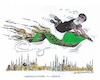 Cartoon: Auf Höllenfahrt (small) by mandzel tagged iran,aufstände,kopftücher,gewalt,demonstrationen,reformforderungen
