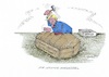 Cartoon: Der Bestatter (small) by mandzel tagged usa,trump,europa,autozölle,handelsbeziehungen