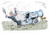 Cartoon: Die große Zoll-Nummer (small) by mandzel tagged trump,zölle,china,wirtschaft,handel,fehlschlüsse