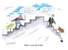 Cartoon: Doppelstrategie (small) by mandzel tagged deutschland,rente,politik,arbeit,soziales,finanzen