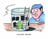 Cartoon: Düstere Konjunkturaussichten (small) by mandzel tagged konjunktur,abschwächung,schwarzsehen
