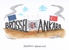Cartoon: EU-Türkei-Verbindung (small) by mandzel tagged eu,türkei,erdogan,beitrittsverhandlungen