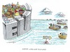 Cartoon: Europa schottet sich ab. (small) by mandzel tagged eu,abschottung,migration,krieg,hunger,ausweglosigkeit