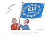 Cartoon: Fahnenschwinger (small) by mandzel tagged macron,merkel,eu,armee,verteidigung,friedenssicherung