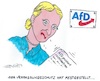 Cartoon: Fallende Mundwinkel (small) by mandzel tagged weidel,afd,deutschland,verfassungsschutz