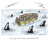 Cartoon: Flüchtlingsdrama (small) by mandzel tagged europa,deutschland,asyl,flüchtlinge,politik,erschwernisse,abschiebungen
