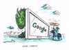 Cartoon: Google in der Kritik (small) by mandzel tagged google,eu,kontrolle