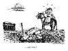 Cartoon: Griechenland hat gewählt (small) by mandzel tagged griechenland,referendum,krise,scherbenhaufen