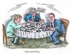 Cartoon: Koalitionsverhandlungen (small) by mandzel tagged cdu,csu,spd,merkel,seehofer,gabriel,irrgarten,koalition