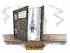 Cartoon: Maaßen in der Klemme (small) by mandzel tagged maaßen,verfassungsschutz,deutschland,migranten,rechtsradikalismus