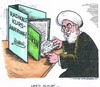 Cartoon: Neue Schlagzeile aus dem Iran (small) by mandzel tagged rohani,iran,kursänderung,atompolitik,hoffnung