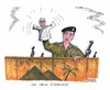 Cartoon: Neuer starker Mann am Nil (small) by mandzel tagged ägypten,machtwechsel,präsident,militärchef,handpuppe