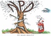 Cartoon: Nicht aufgeben ! (small) by mandzel tagged npd,verbot,richter,axt,säge,baum