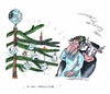 Cartoon: O du fröhliche Weihnachtszeit (small) by mandzel tagged eu,tannenbaum,stier,angeschlagener,weihnachtsschmuck