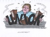 Cartoon: Probleme in der Union (small) by mandzel tagged merkel,cdu,csu,union,integration,flüchtlinge,asyl